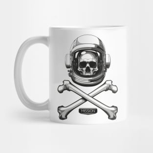 Astronaut skull. Mug